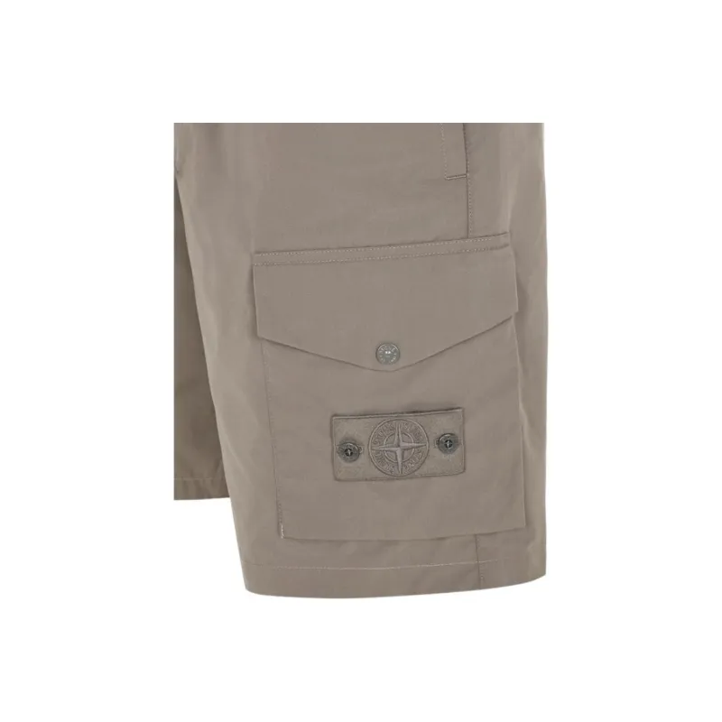 STONE ISLAND Ghost Collection Casual Shorts Men Brown-4
