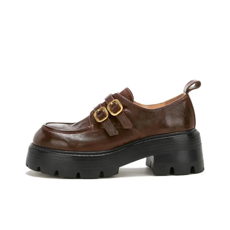 Than than me Loafers Women's Black/Coffee-4