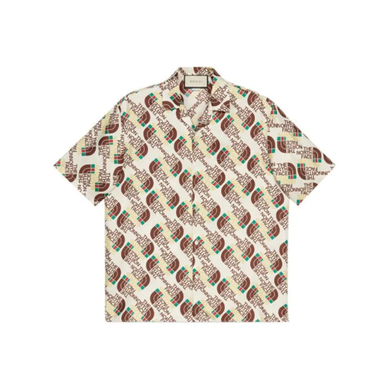 GUCCI X The North Face Web Silk Shirt-0