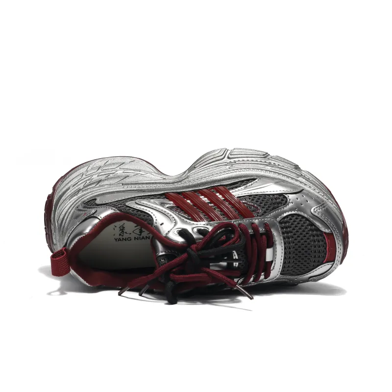 Yang Nianhua Cushioning, Slip Resistant, And Abrasion Resistant Low Top Chunky Sneakers Women's-9
