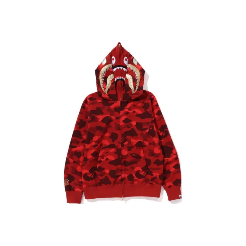 Bape Color Camo Double Shark Full Zip Hoodie SS24-3