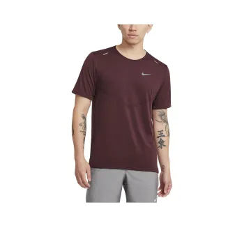 Nike RISE 365Dri Fit T Shirt Men's Burgundy Red