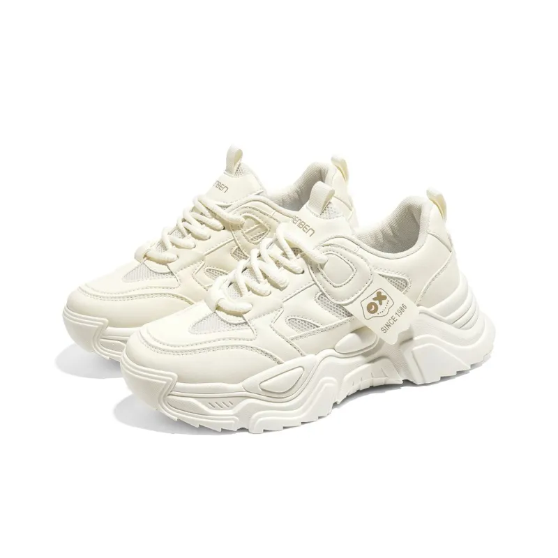 RENBEN Slip Resistant And Abrasion Resistant Coverage Low Top Chunky Sneakers Women's-7
