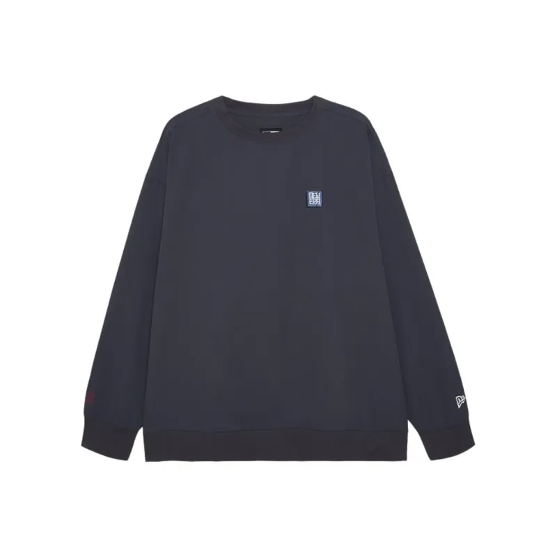 New Era Blue And White Porcelain Series Sweatshirts Unisex Navy Blue-0