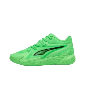 PUMA Dagger Anti Slip Wear Resistant Mid Top Basketball Shoes Unisex Green