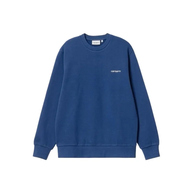 Carhartt WIP Script Embroidery Sweatshirt Men's Blue-0