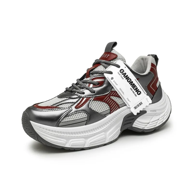 Hong Kong Meng Slip Resistant, Abrasion Resistant, Breathable Low Top Chunky Sneakers Men's-15