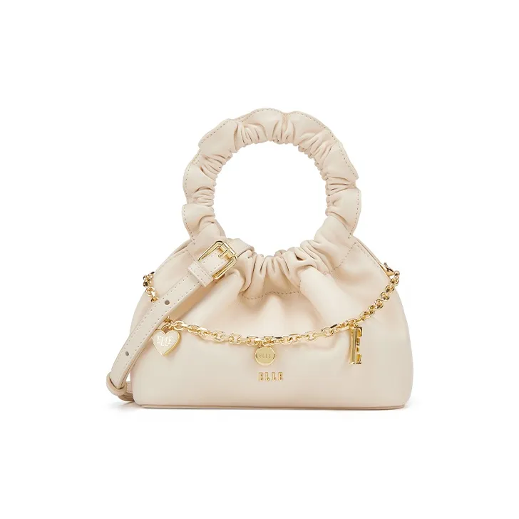 ELLE Synthetic Leather Handbag Regular Women's Pink/Black/White-6