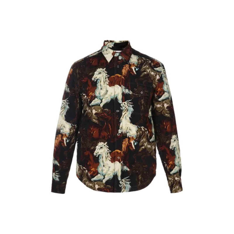 KENZO Shirts Men Black Brown-0