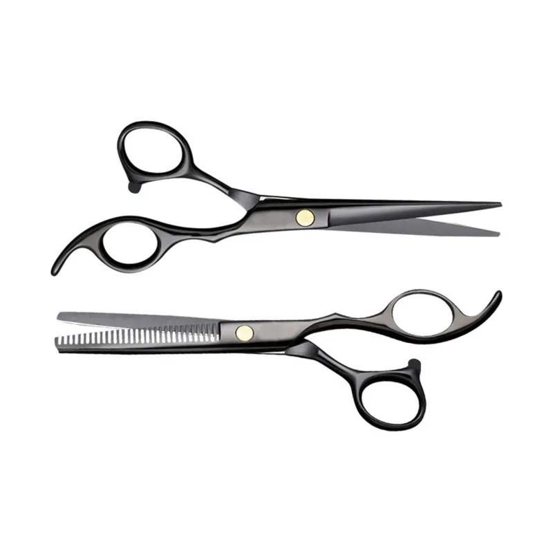 Oukaiman Xuanhuo Black Scissors Multicolor Blue Hairdressing Scissors Haircut Scissors Set Hairdressing-4