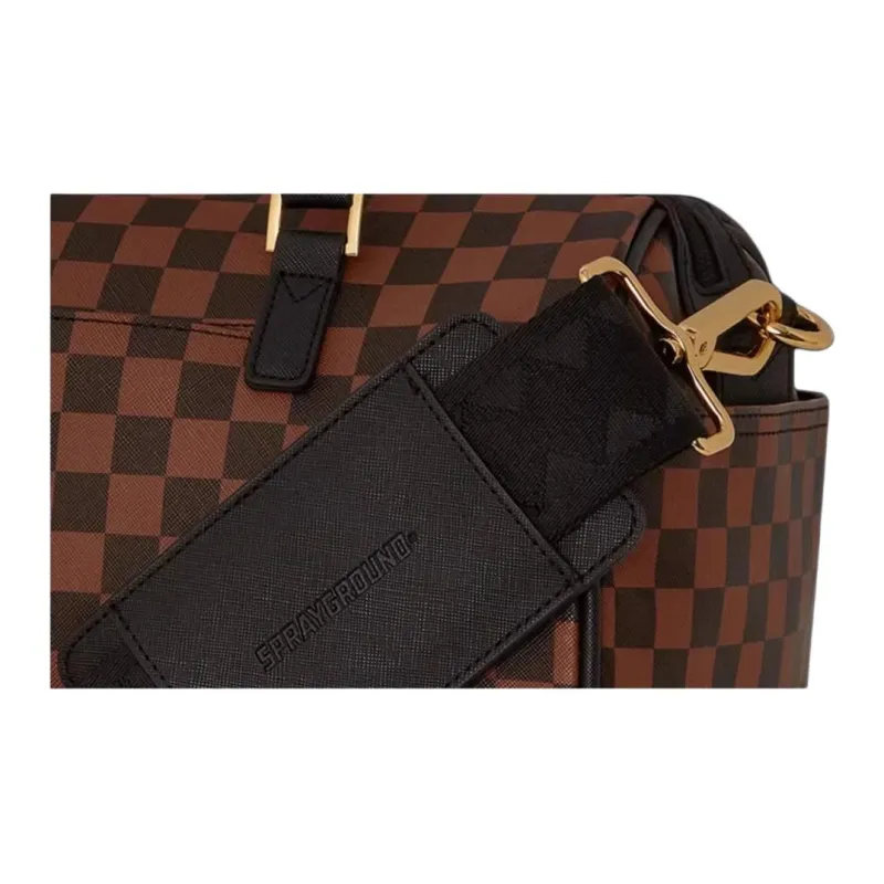 SPRAYGROUND PVC Travel Bag Unisex Brown-5