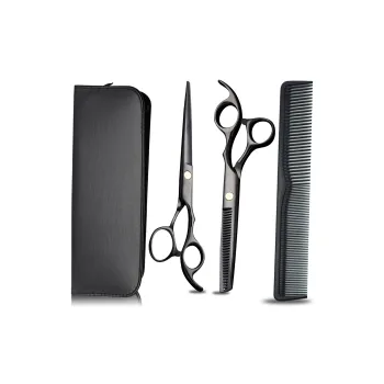 Oukaiman Xuanhuo Black Scissors Multicolor Blue Hairdressing Scissors Haircut Scissors Set Hairdressing