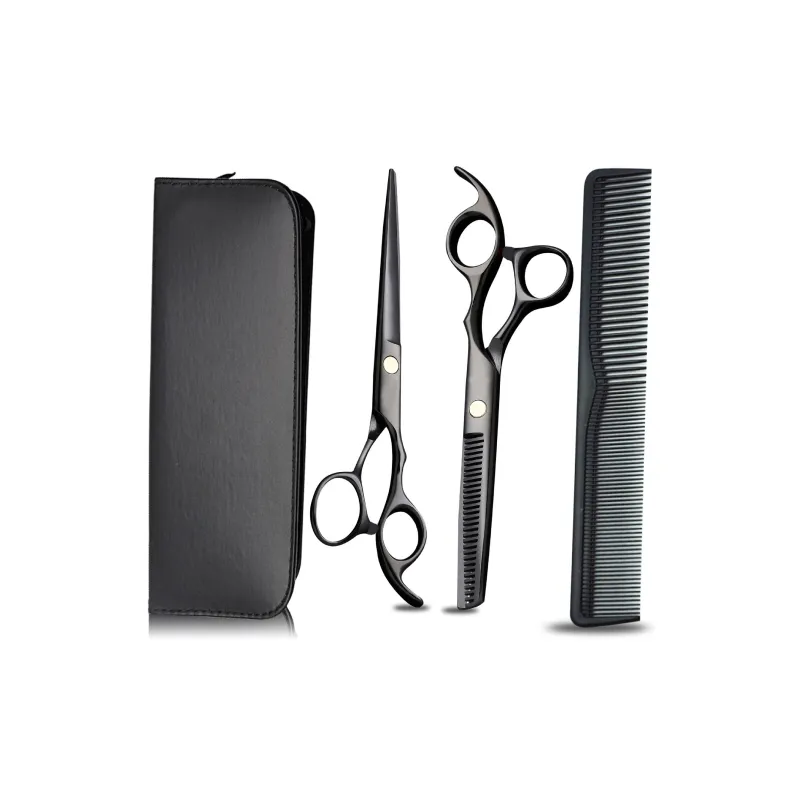 Oukaiman Xuanhuo Black Scissors Multicolor Blue Hairdressing Scissors Haircut Scissors Set Hairdressing-0