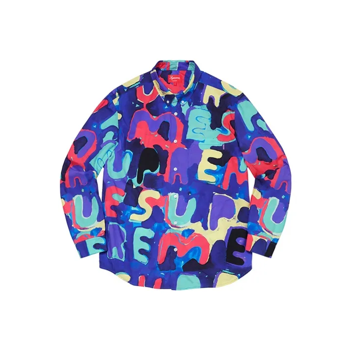 Supreme Painted Logo Shirt-0