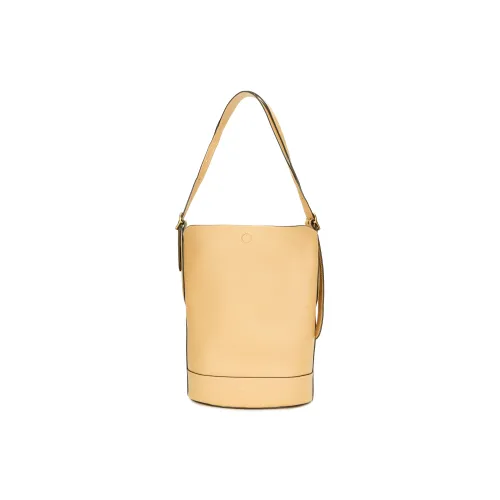 Polo Ralph Lauren Bellport Cow Leather Bucket Bag Handbag Shoulder Bag Women's Brown