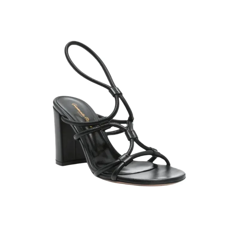 GIANVITO ROSSI Gianvito One Strap Sandals 8.5cm Women's Black-2