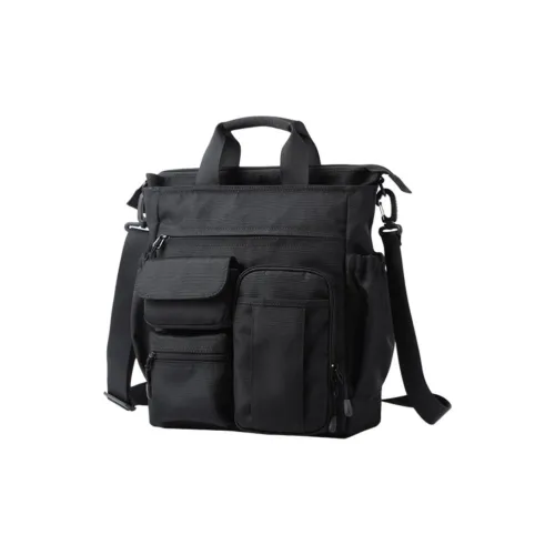 VIHUS Oxford Crossbody Bag, Shoulder Bag Regular Men's Black/Gray