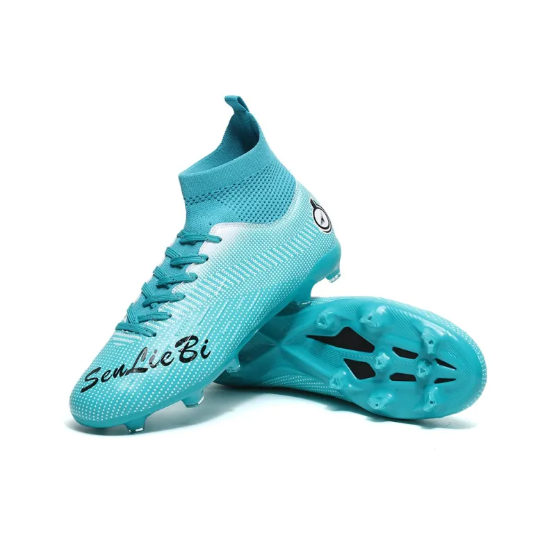 QIUTEXIONG FG Rubber Long Studs TF Rubber Broken Studs Soft Ground Firm Ground Slip Resistant Soccer Shoes Unisex-47