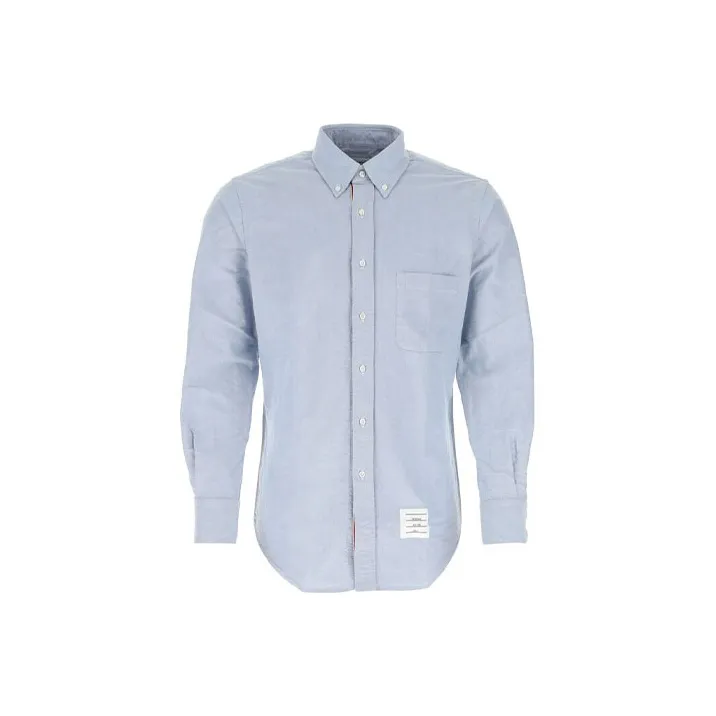 THOM BROWNE Collared Button Up Oxford Shirt-0