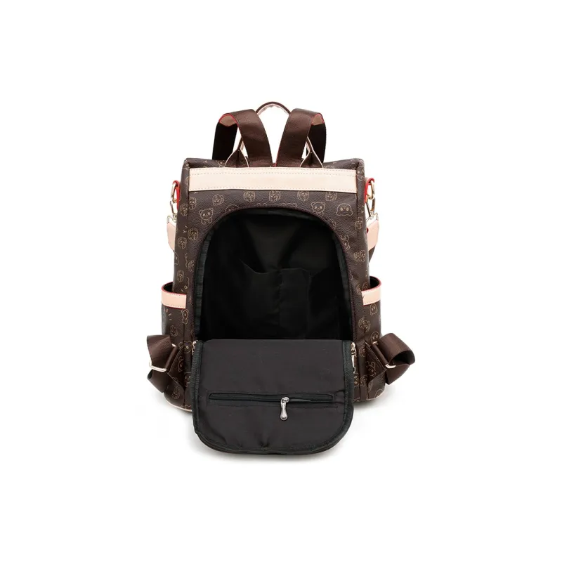 Weymond PU Backpack Regular Women's Multicolor-9