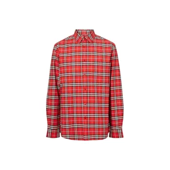 Burberry Shirts Men Red