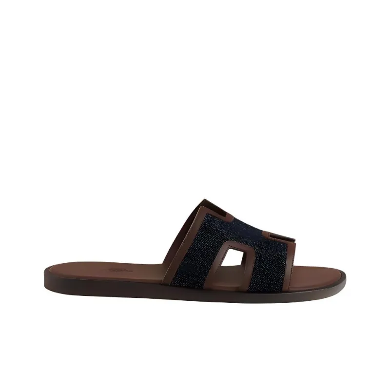 HERMES Izmir Slip Resistant Slide Slippers Men's Brown-1