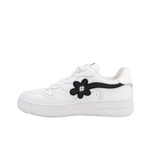 WATER THE PLANT 'GR' GOAT Low Top Skateboard Shoes Unisex White