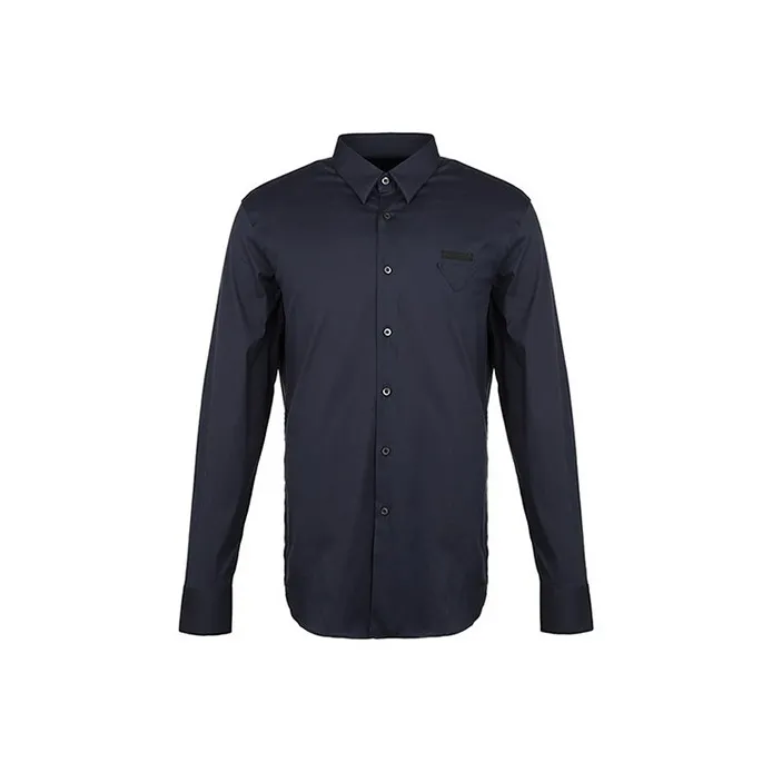 PRADA Shirts Men Navy Blue-0