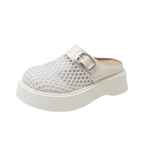 GEJIANI Rubber Sole Abrasion Resistant Wrap toe Slippers Women's