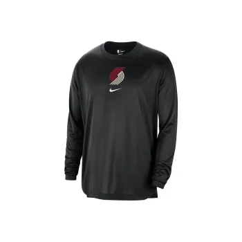Nike x NBA Portland Trail Blazers Edition Authentic Pregame Performance T Shirt Men's Black