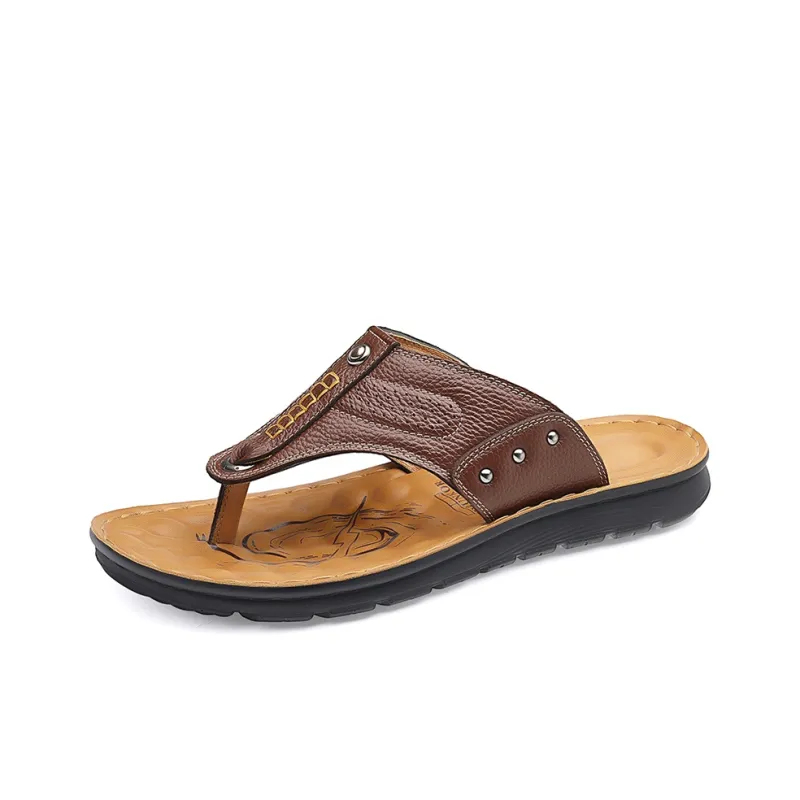 BOLE Abrasion Resistant Slip Resistant Flip Flops Men's-5
