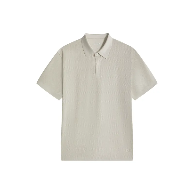 ZIOZIA x TONGQINNANZHUANG Summer Polo Shirt Men's Light Khaki-1