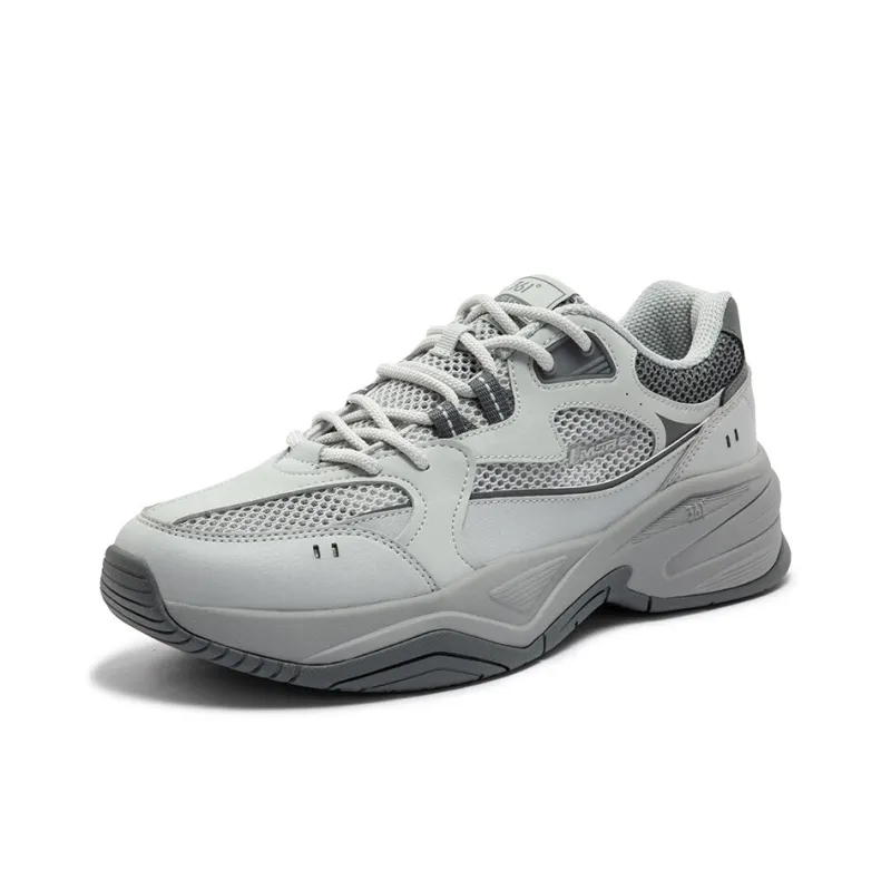 361° Sailing Series Breathable And Wear resistant Low Top Chunky Sneakers Men's Gray-1