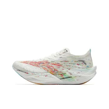 ANTA C202 6.0 PRO Running Shoes Women's Low Top Papyrus White, Fiery Red, Fluorescent Equatorial Green