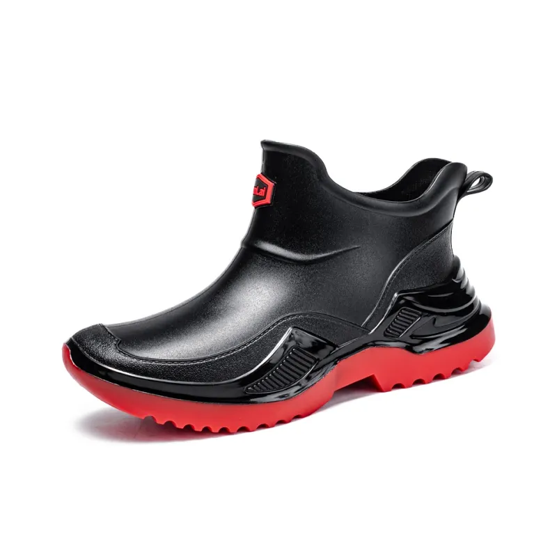 LONGYING Waterproof And Wear resistant Rain Boots Men's-5