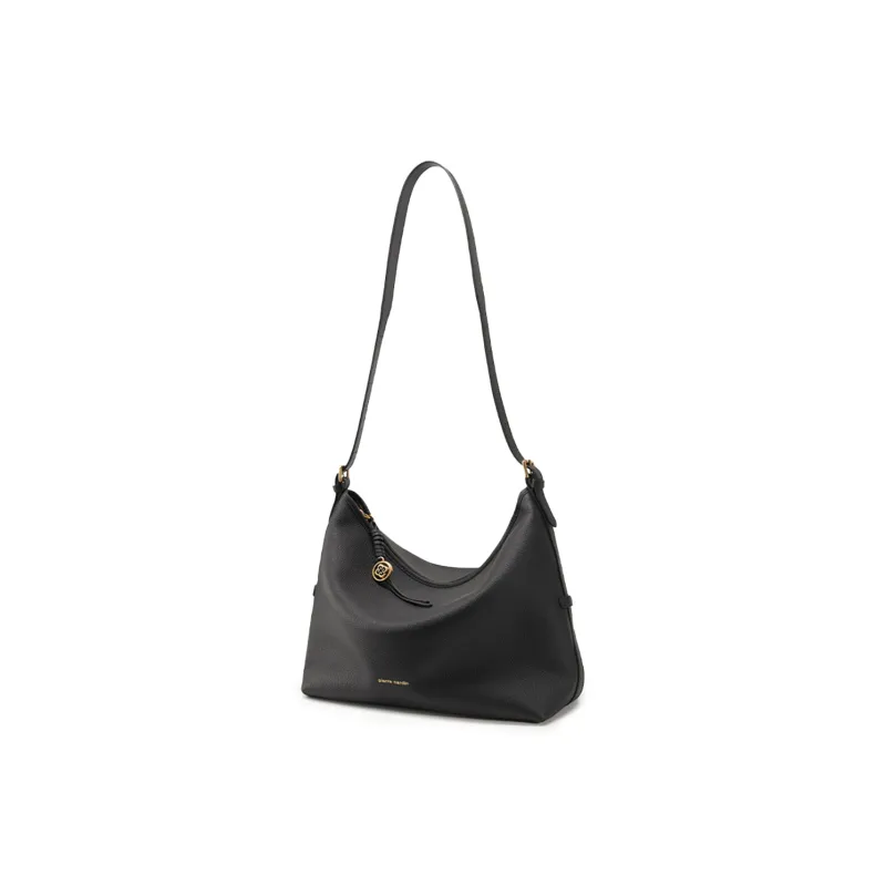 PIERRE CARDIN Cow Split Leather Shoulder Bag Regular Women's Apricot-5
