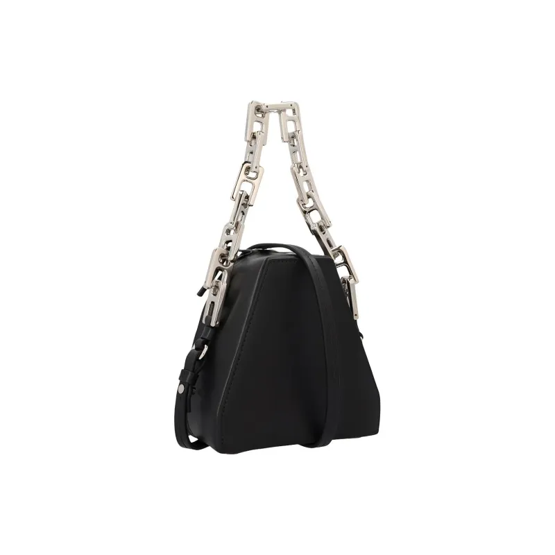 AMBUSH Leather Handbag Shoulder Bag Crossbody Bag Small Size Women's Black-1