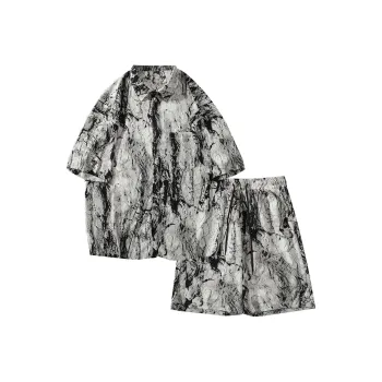 TESTUNG Fashion Shirt Matching Set Unisex Rich Multicolor Presentation