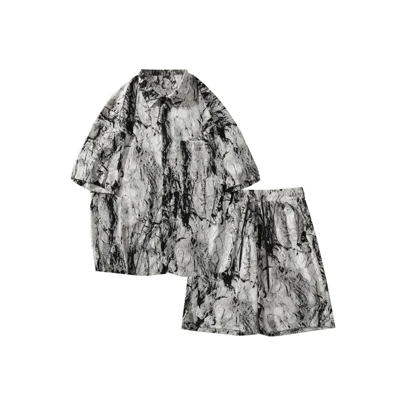 PAINT STAIN Fashion Shirt Matching Set Unisex Rich Multicolor Presentation-0