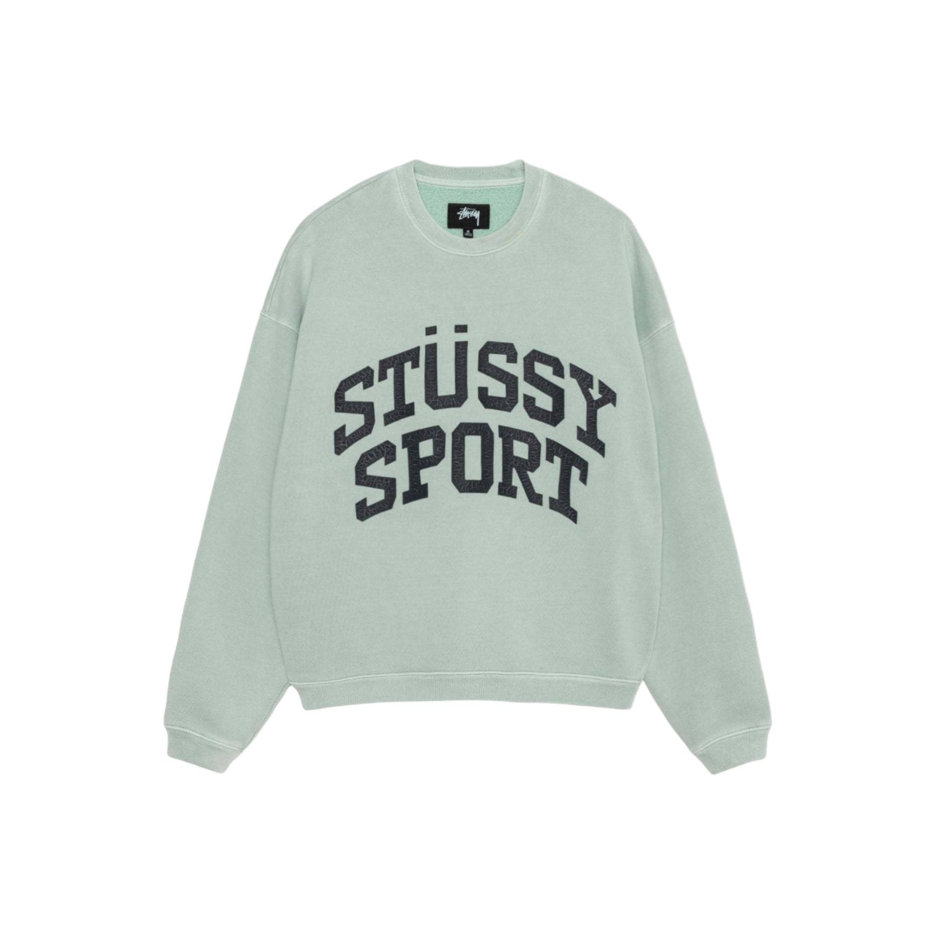 Stussy Big Crackle Sport Crew - POIZON