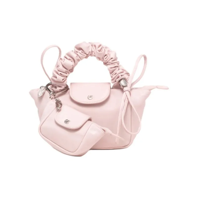 CARLYN Nylon One Shoulder Handbag Mini Women's Black/White/Pink/Blue-17