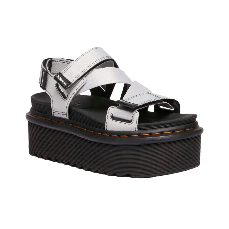 Dr.Martens Kimber II One Strap Sandals Women's Dusty Gray-1