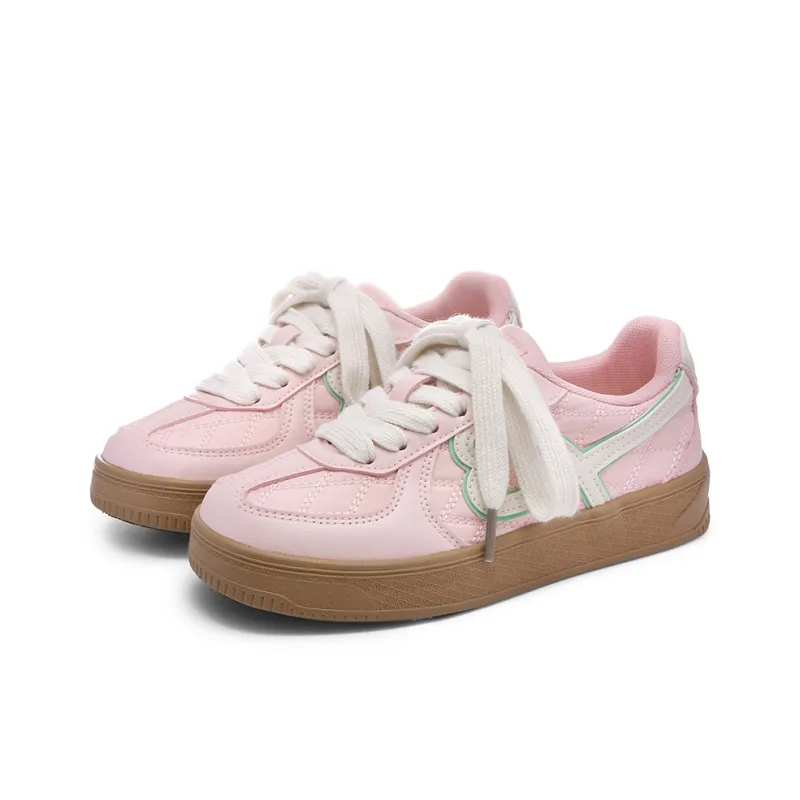 Lovely You Abrasion Resistant Lightweight Slip Resistant Low Top Skateboard Shoes Women's-11
