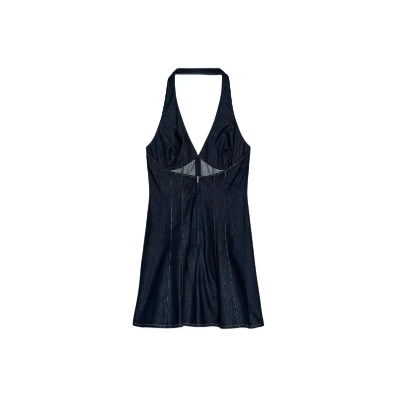 ZARA Slip Dress Women's Deep Indigo-1