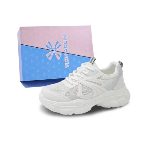 YUZHAOLIN Anti Slip And Wear Resistant Height Increasing Low Top Chunky Sneakers Women's