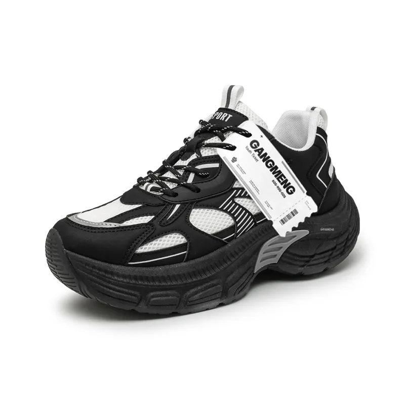 Hong Kong Meng Slip Resistant, Abrasion Resistant, Breathable Low Top Chunky Sneakers Men's-9