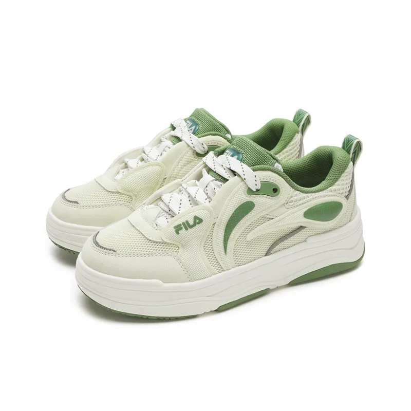 FILA VIBE Breathable Low Top Skateboard Shoes Women's Fluorescent Green-2