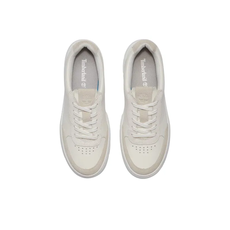 Timberland Anti Slip Wear Resistant Low Top Skateboard Shoes Women's White-4