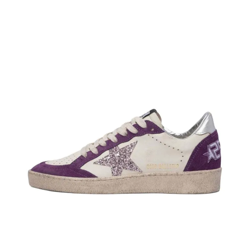 Golden Goose Low Top Skateboard Shoes Women's Purple-0