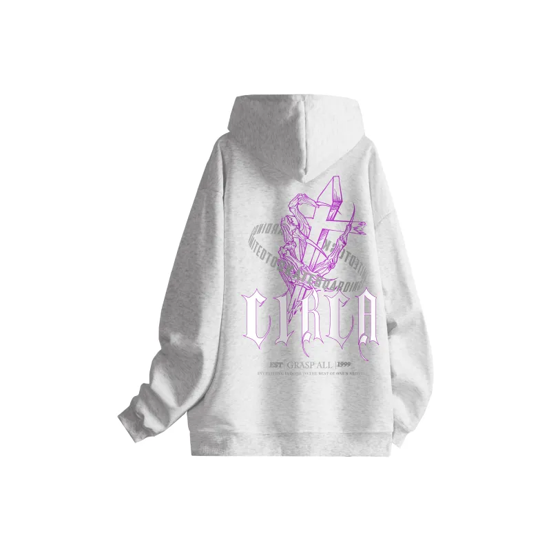 C1RCA American Luxury Streetwear Vintage Cross Letter Logo Print Sweatshirt Unisex-15